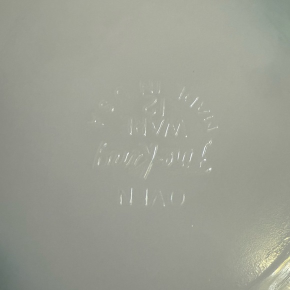 Vintage Anchor Hocking Fire King Bonnie Blue White with Blue Flowers Plate - Picture 4 of 7